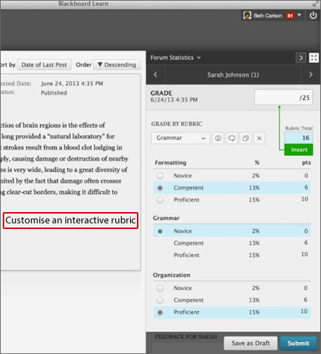 Grading with a rubric