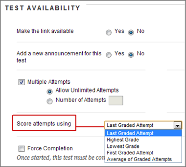 Score test using which criteria