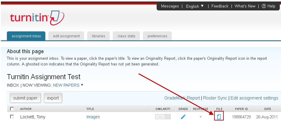 turnitin login students