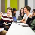 Students in group work