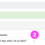 The embedded Turnitin window within a Canvas Assignment page after a file has been successfully uploaded. A notification reads that the “Submission uploaded successfully”. This is followed by the Paper Title, the date Uploaded, Grade (if available), a coloured similarity indicator, similarity percentage, and finally, links to re-submit, download your submission, or download a digital receipt (proof of submission).