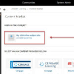 Existing LinkedIn Learning link in the content market